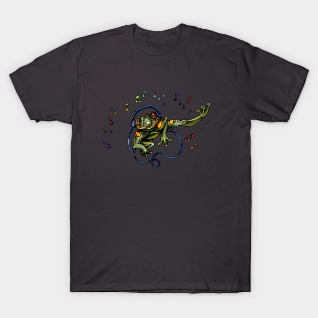 Frog Dancer T-Shirt by INKmagineandCreate